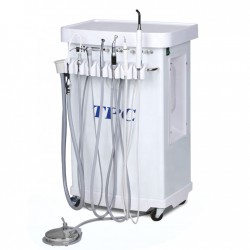 TPC MC3600 Mobile Dental Delivery Cart Unit with Built-in Air Compressor + Scaler + Curing Light