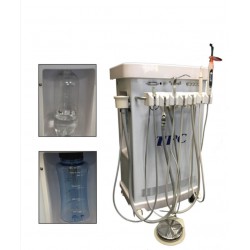 TPC MC3600 Mobile Dental Delivery Cart Unit with Built-in Air Compressor + Scaler + Curing Light