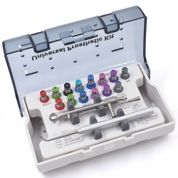 Universal Dental Implant Torque Wrench Kit with 14 Drivers