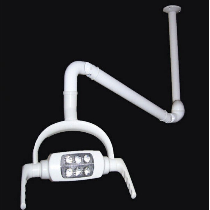 Ceiling-mounted Dental Oral Light Lamp Operating Lamp 6 LED Lens with Arm