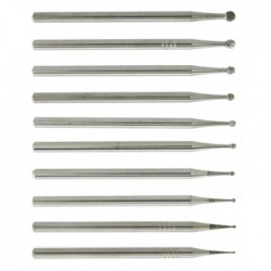 10Pcs Wave Dental Carbide Surgical Burs Round HP Burs 1/4 1/2 1 2 3 4 5 6 7 8 10#