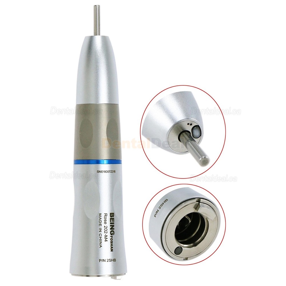 BEING Rose202-SH-B Dental Slow Speed Straight Handpiece with LED Light