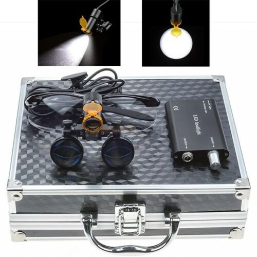 3.5X Dental Surgical Loupe + 5W LED Headlight with Filter + Aluminum Box