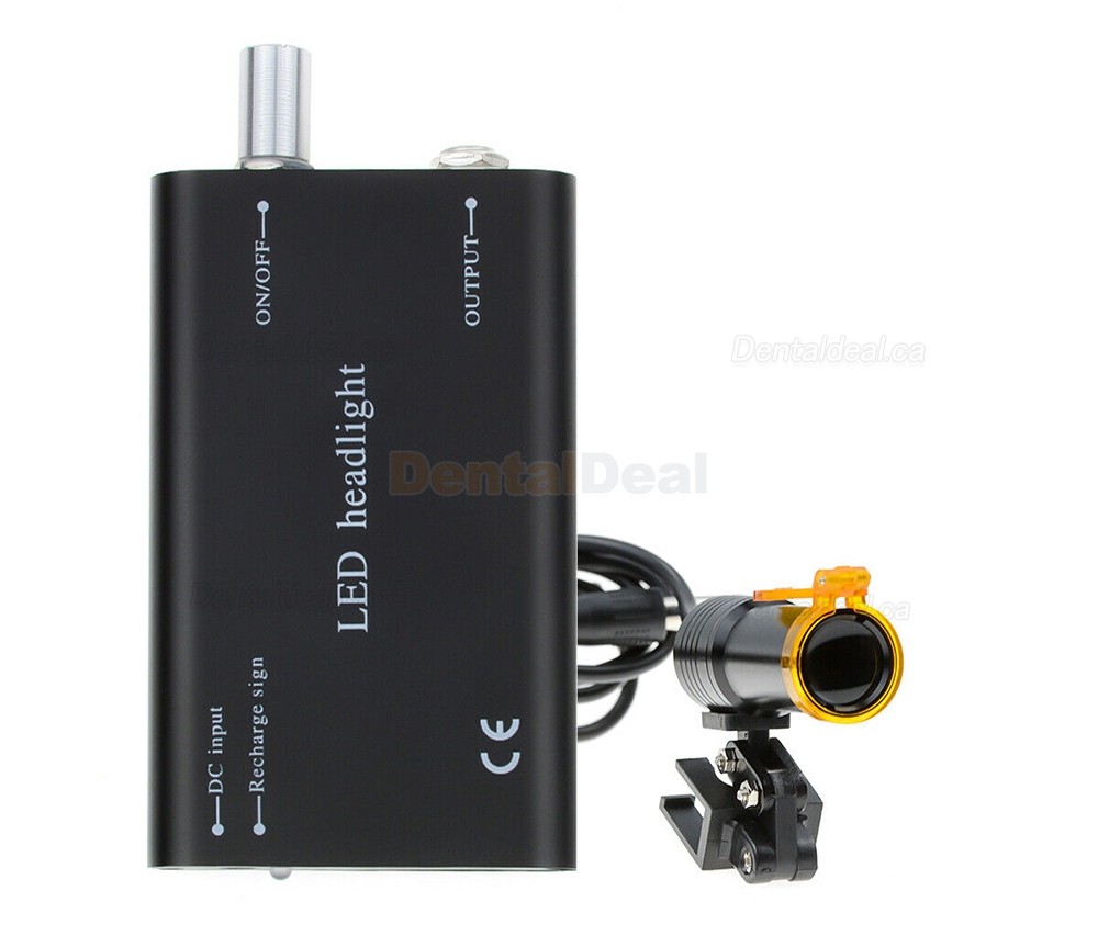 3.5X Dental Surgical Loupe + 5W LED Headlight with Filter + Aluminum Box