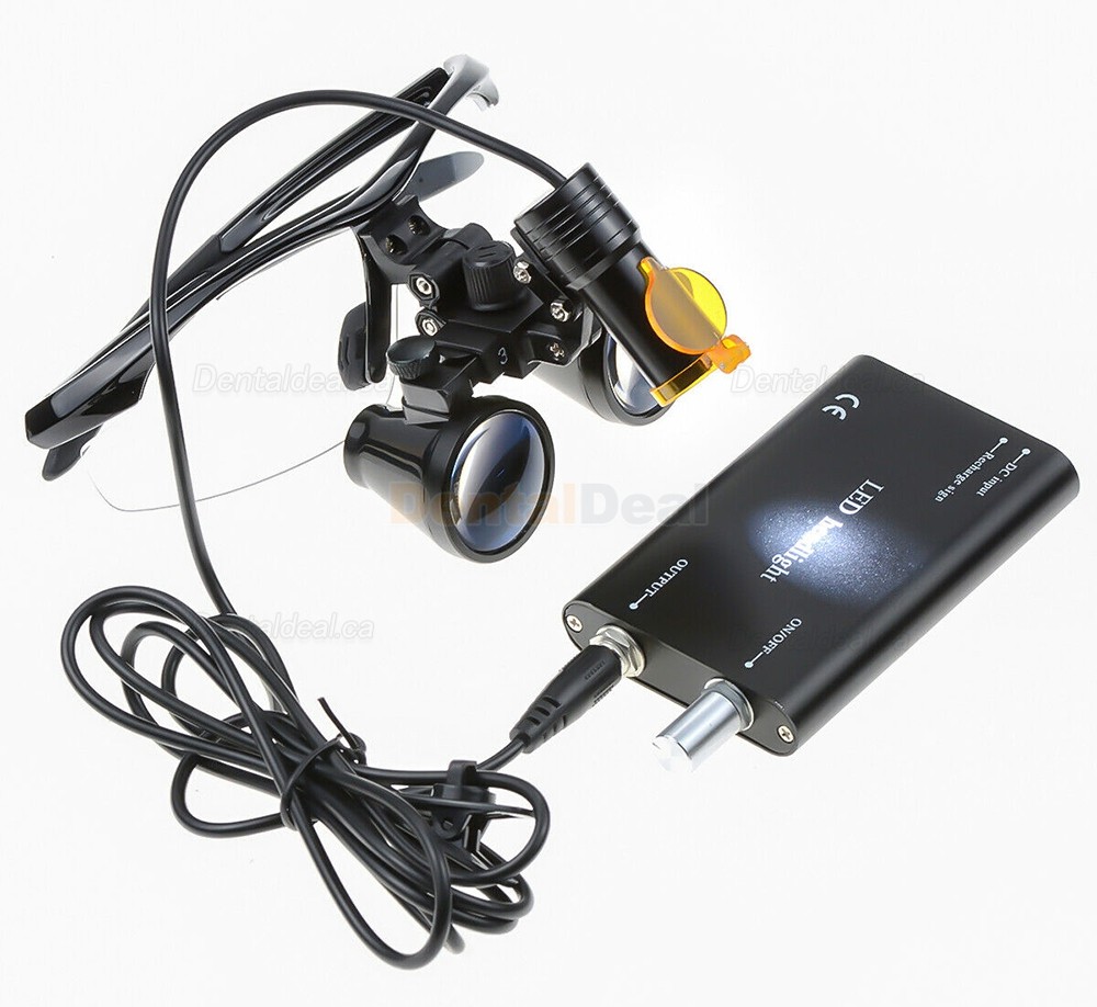 3.5X Dental Surgical Loupe + 5W LED Headlight with Filter + Aluminum Box