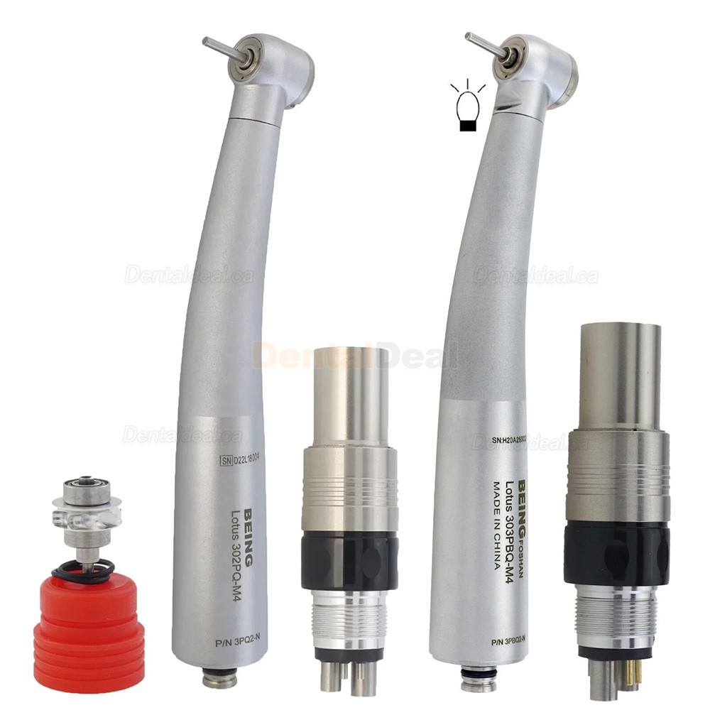 BEING 303PQ-N / 303PBQ-N Dental Fiber Optic Turbine Handpiece Fit NSK Coupling 4 / 6 Hole