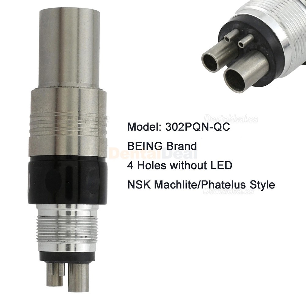 BEING 303PQ-N / 303PBQ-N Dental Fiber Optic Turbine Handpiece Fit NSK Coupling 4 / 6 Hole
