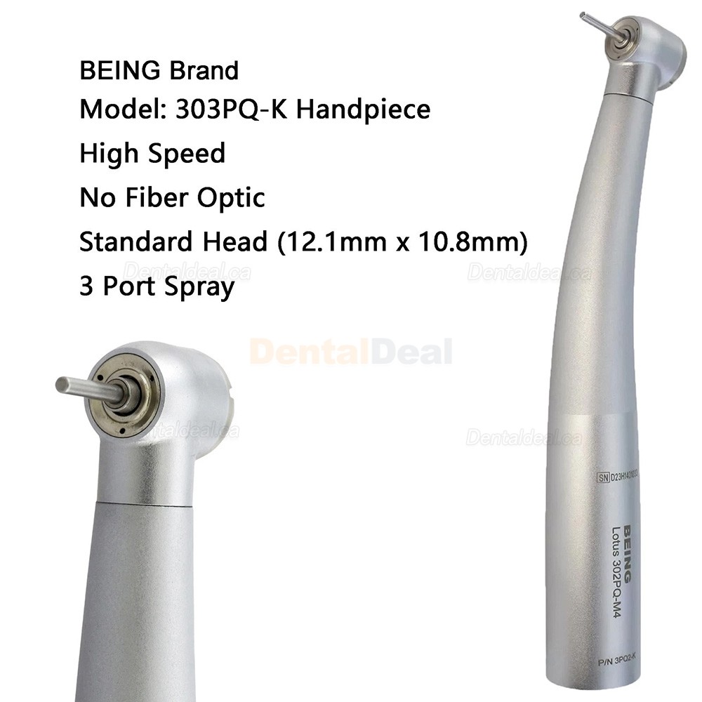 BEING 303PQ/303 PBQ Dental Fiber Optic Turbine Handpiece Fit KaVo MULTIflex Coupling Standard Head