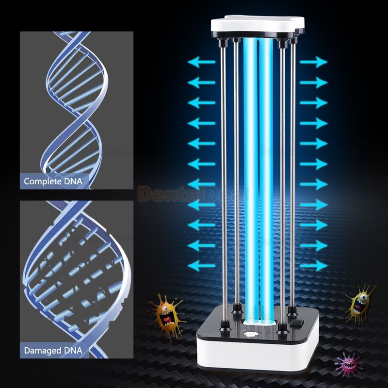 36W Portable UVC Ozone Ultraviolet Disinfection Lamp Remote UV Light Sterilization