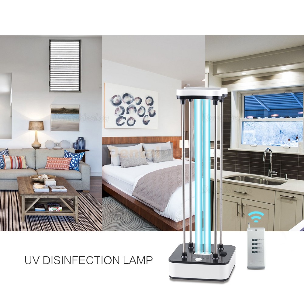 36W Portable UVC Ozone Ultraviolet Disinfection Lamp Remote UV Light Sterilization