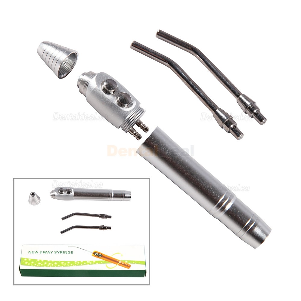 5Pcs Dental Triple Syringe 3 Way Syringe Handpiece Nozzles Tips