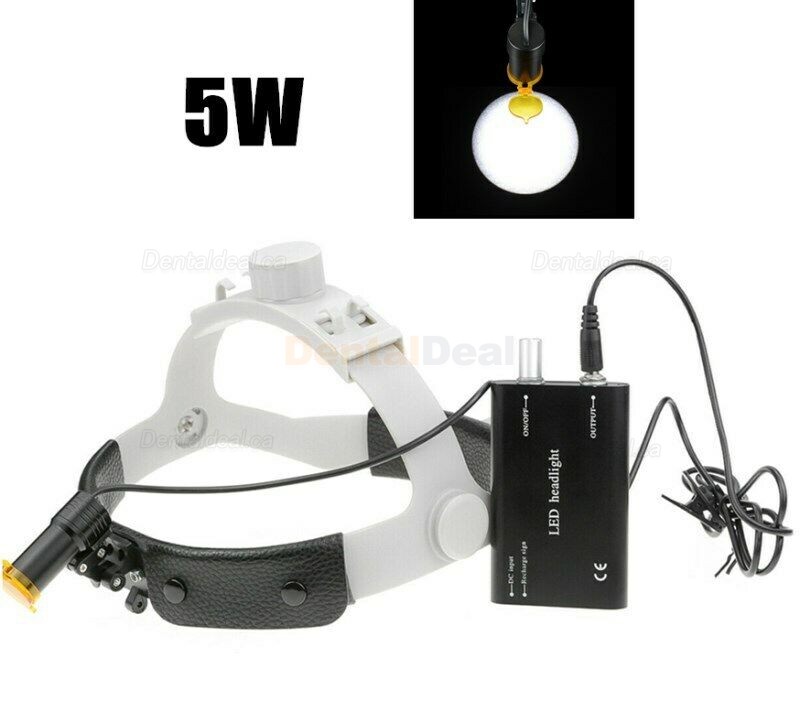 5W Dental Medical LED Headlight with Filter Headband Surgical Headlamp