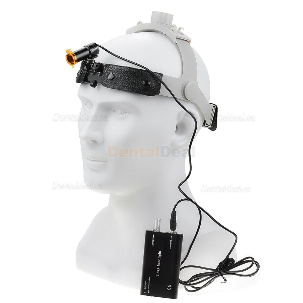 5W Dental Medical LED Headlight with Filter Headband Surgical Headlamp