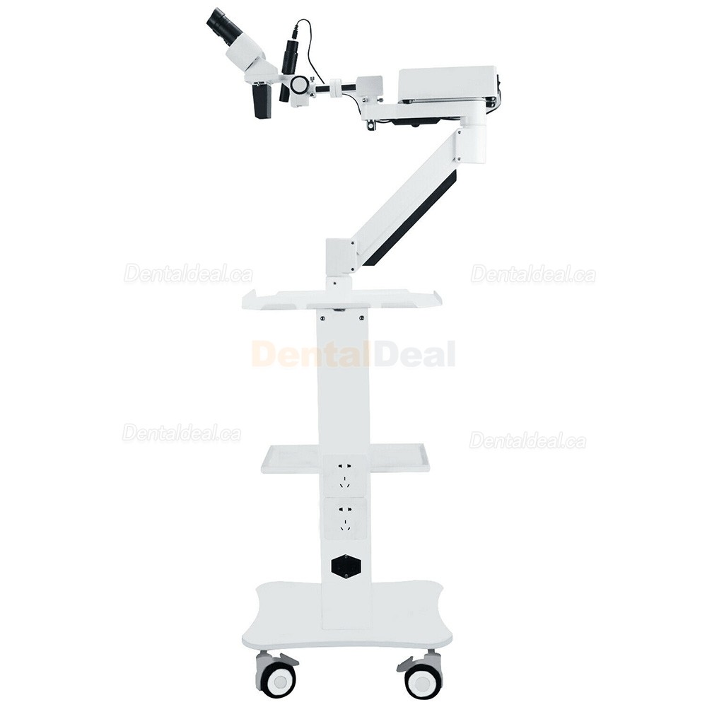 Dental Surgical Operating Microscope with 5W LED Light ＆ Mobile Trolley Cart