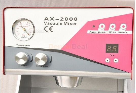 AX-2000C+ Dental Lab Stone Mixer Vacuum Mixing machine Built-in Pump
