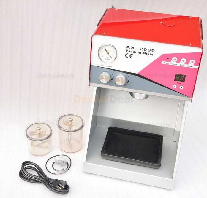 AX-2000C+ Dental Lab Stone Mixer Vacuum Mixing machine Built-in Pump