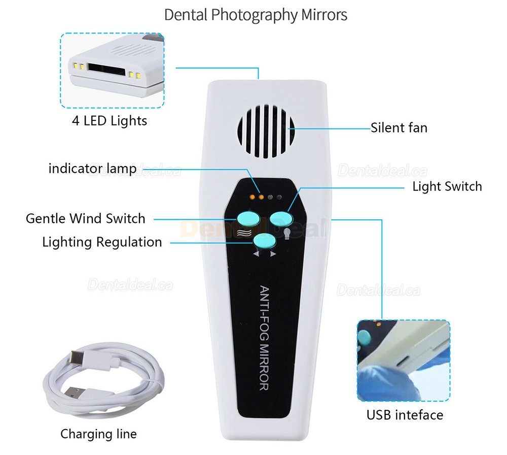 HILAYA Dental Anti-fog Mirror Photography Reflector Orthodontic Mirror