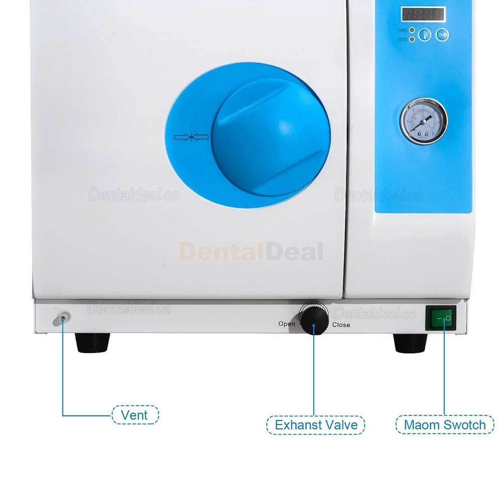 Benchtop Dental 18L Autoclave Steam Sterilizer LED Display E118 Class N