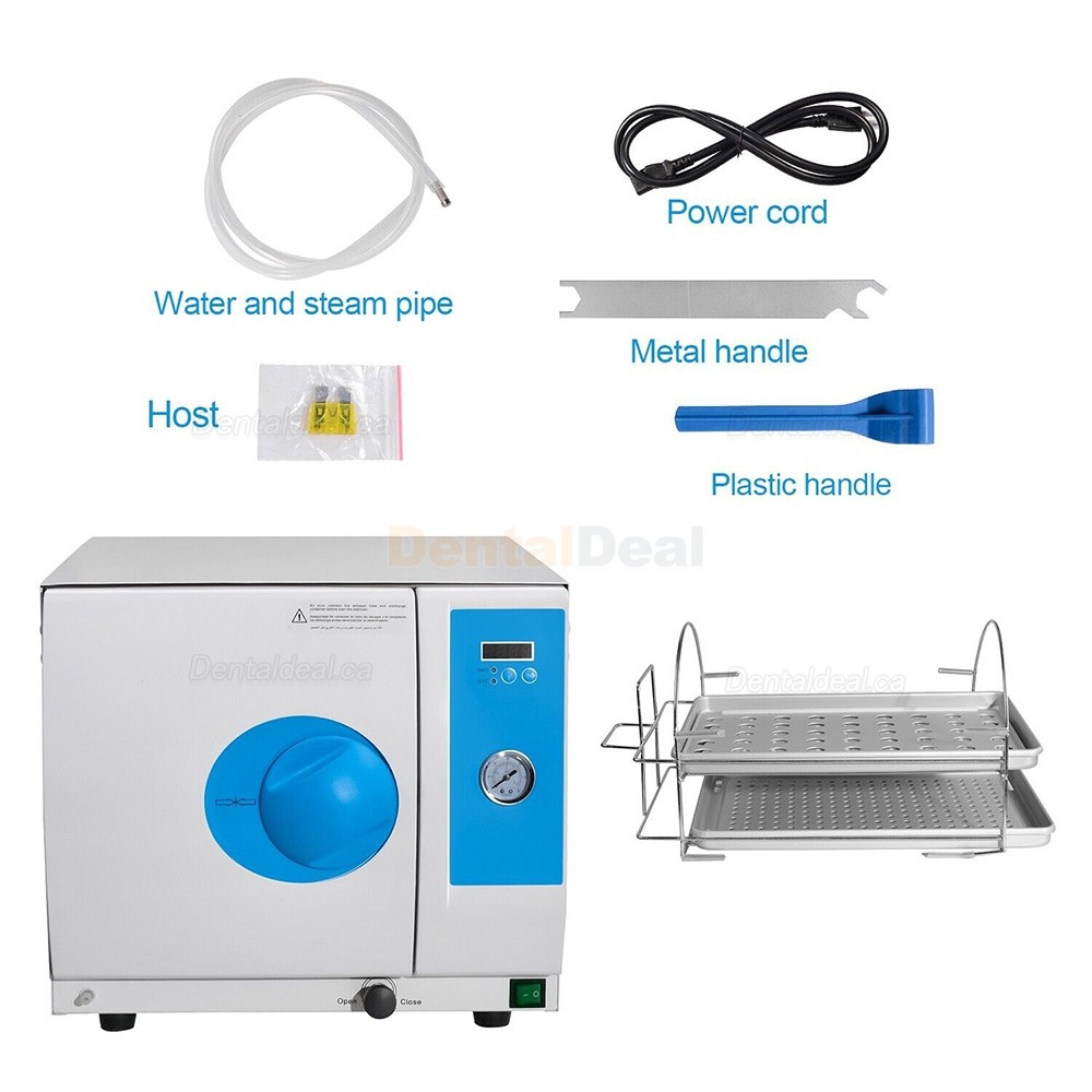 Benchtop Dental 18L Autoclave Steam Sterilizer LED Display E118 Class N