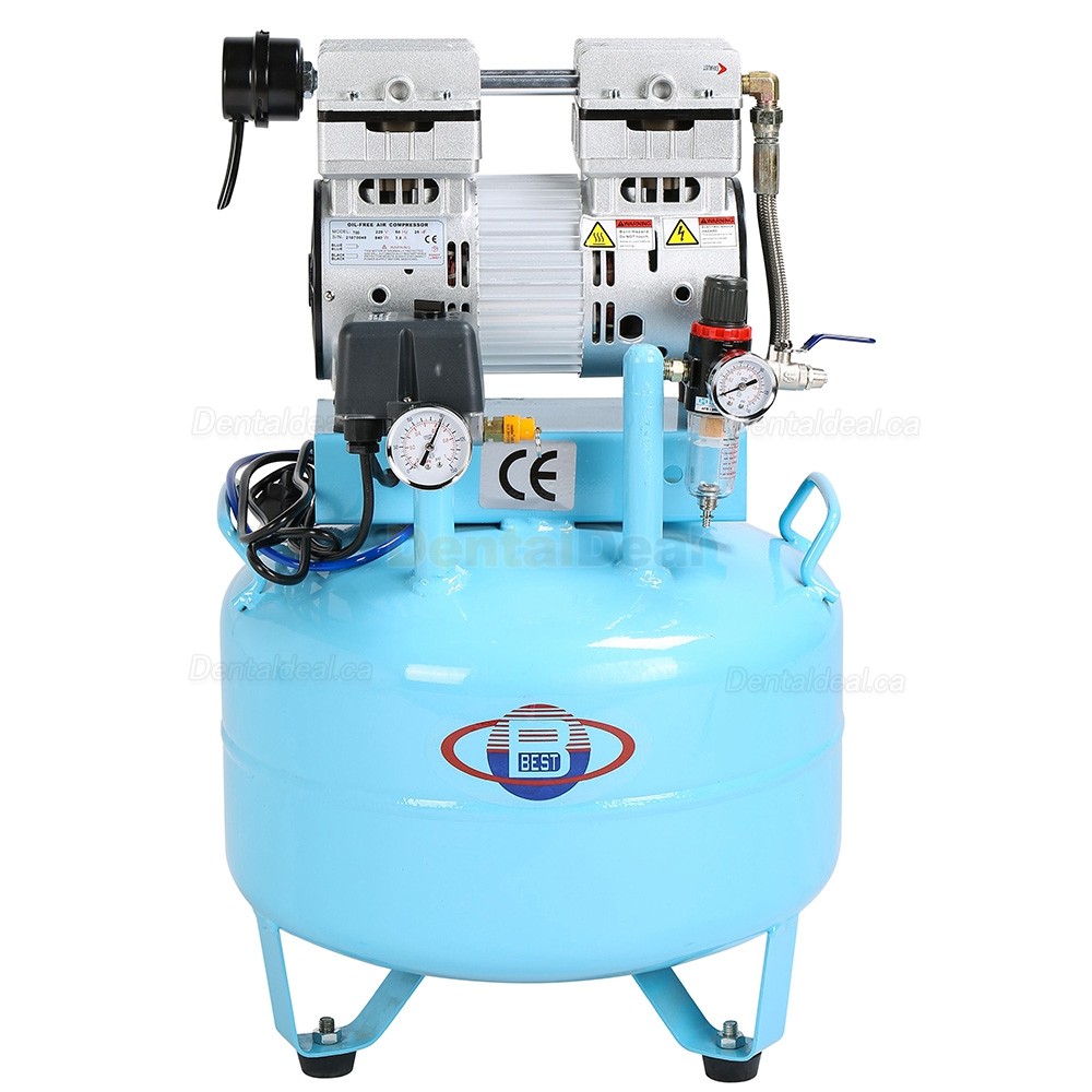 BD-201 40L Dental Compressor for Dental Use Noiseless Oilless 150L/min