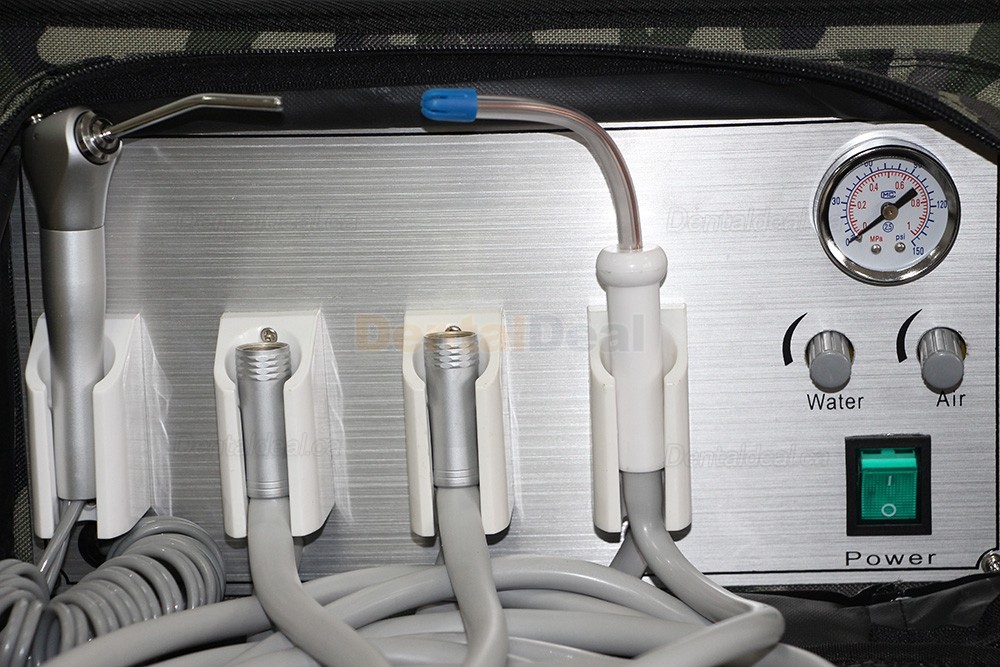 BD-401 Portable Dental Unit Backpack with Compressor + 3-Way Syringe