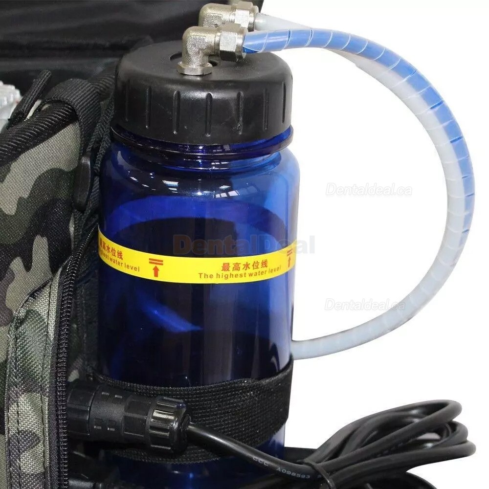 BD-401 Portable Dental Unit Backpack with Compressor + 3-Way Syringe