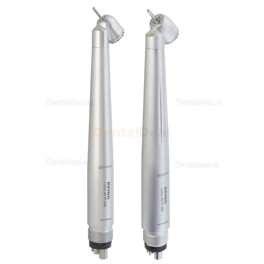 BEING 401P45 Dental 45&deg; Surgical Handpiece with LED E Genreator 4 Hole Standard Head