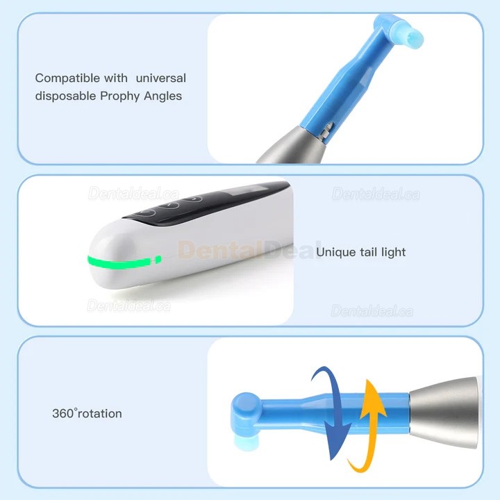 Betterway Wireless Dental Hygiene Prophy Handpiece 10 Speed Settings