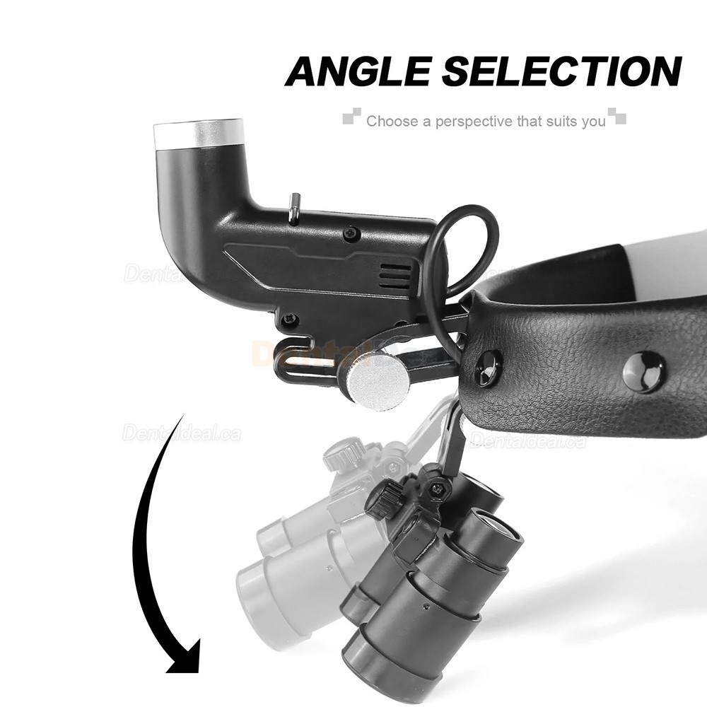 YUYO 4.0X/5.0X/6.0X/8.0X-R Ergonomic Dental Surgical Ergo Loupe + 5W LED Headband Headlight