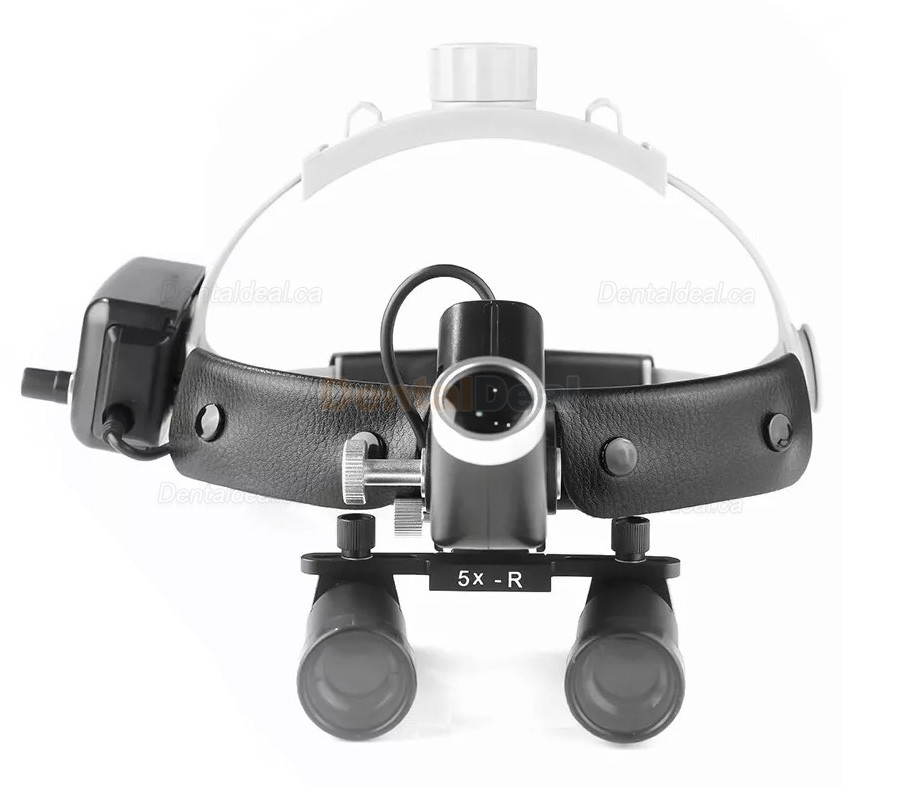 YUYO 4.0X/5.0X/6.0X/8.0X-R Ergonomic Dental Surgical Ergo Loupe + 5W LED Headband Headlight
