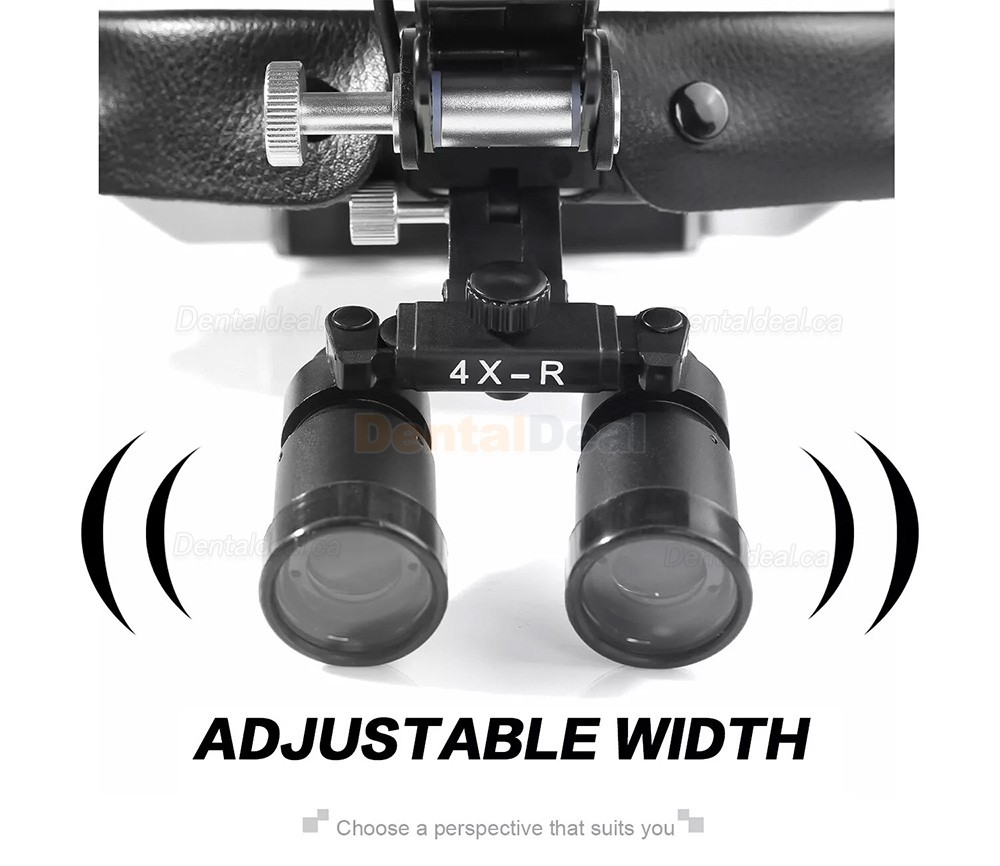 YUYO 4.0X/5.0X/6.0X/8.0X-R Ergonomic Dental Surgical Ergo Loupe + 5W LED Headband Headlight