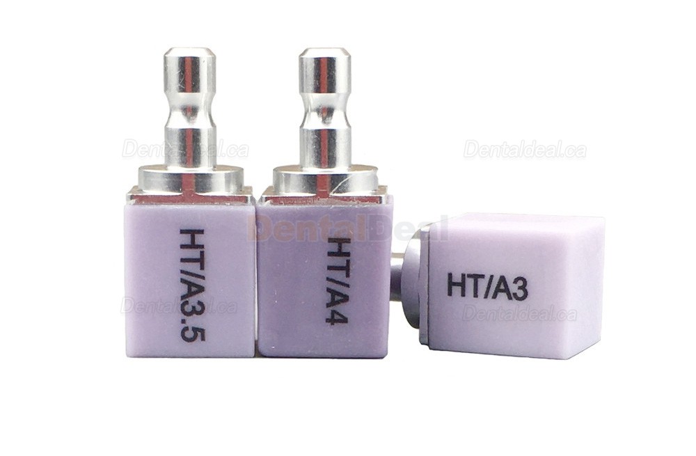 5Pcs C14 HT Dental Lab Cad/Cam Lithium Disilicate Glass Ceramic Blocks CEREC