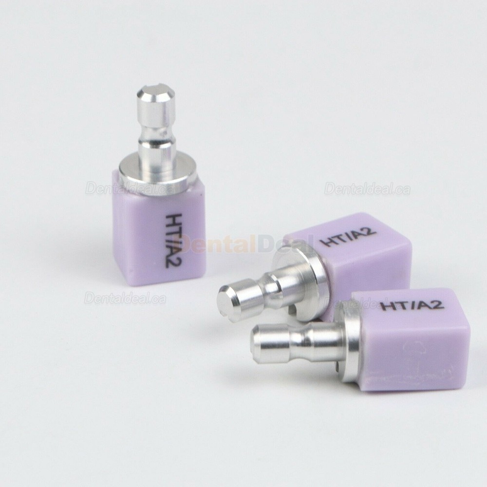 5Pcs C14 HT/LT Dental Lab Lithium Dislicate Glass Ceramic Blocks E-max Cad Cam For Sirona Cerec