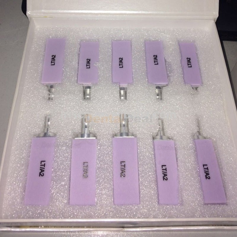 5Pcs C14 LT Cad/Cam Low Translucent Lithium Disilicate Glass Ceramic Block Cad Cam Material