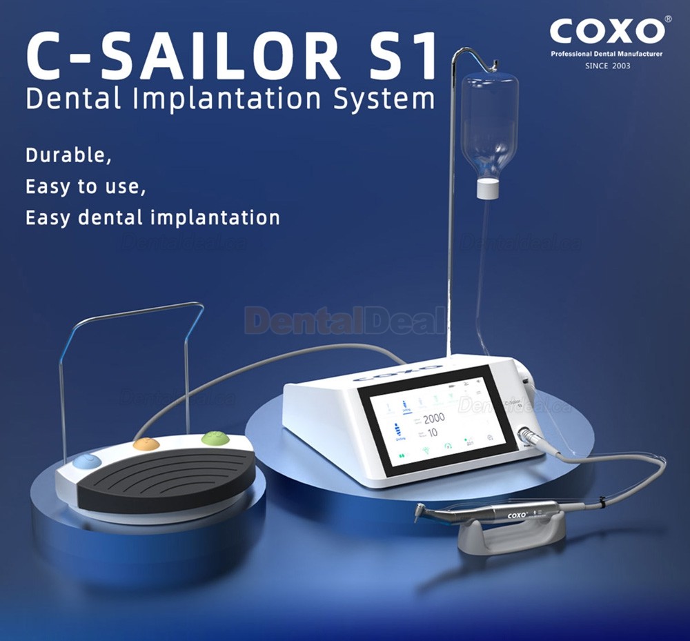 Coxo C-Sailor S1 Dental Implant Surgical Motor/ Physiodispensers with CX235C7-3S + CX235C6-22 Contra Angle