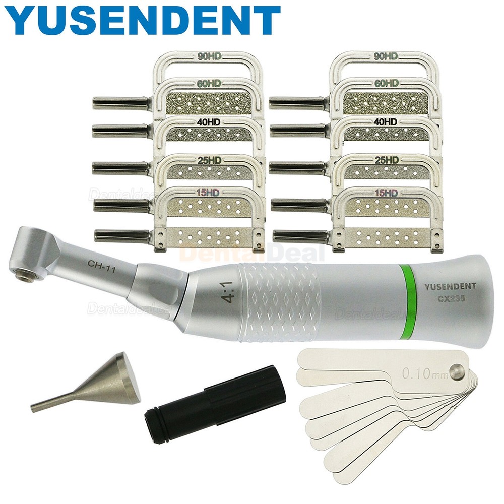 YUSENDENT COXO CX235 C3-11 Dental Orthodontic Contra Angle 4:1 IPR Handpiece Kit