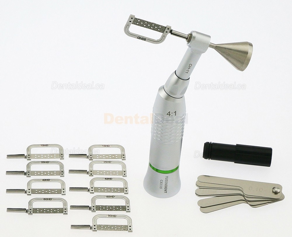 YUSENDENT COXO CX235 C3-11 Dental Orthodontic Contra Angle 4:1 IPR Handpiece Kit
