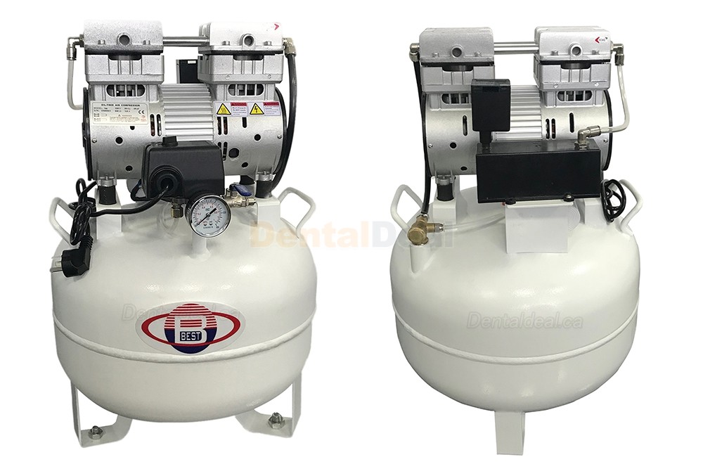 BD201 1HP Portable Dental Air Compressor with Tank Noiseless Oiless