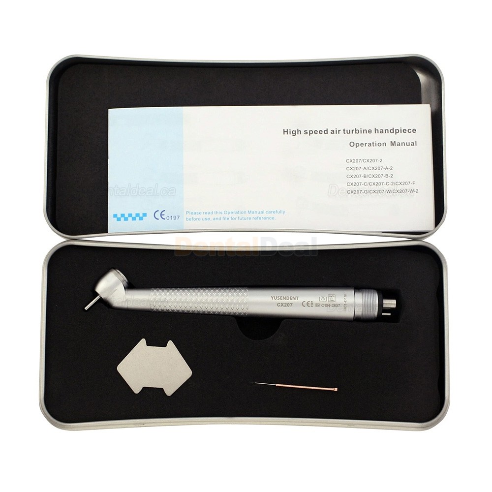YUSENDENT COXO CX207-D1-SP Dental 45 Degree High Speed Surgical Handpiece with LED Light 4 Hole