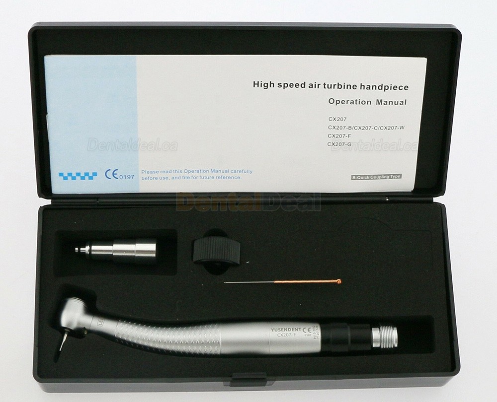 YUSENDENT CX207-F-PQ E-Generator LED High Speed Handpiece 2/4 Hole Fit NSK Phatelus Coulpling