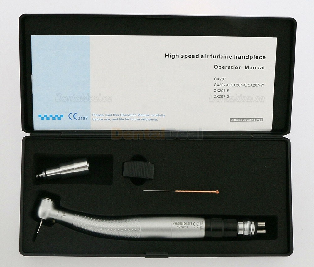 YUSENDENT CX207-F-PQ E-Generator LED High Speed Handpiece 2/4 Hole Fit NSK Phatelus Coulpling