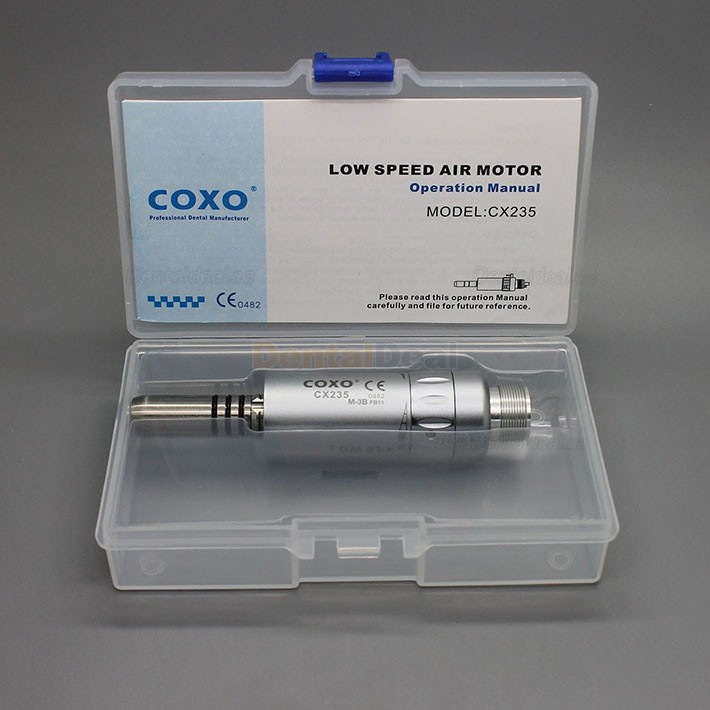 YUSENDENT COXO CX235-3B Dental Inner Water Slow Speed Air Motor 2/4 Hole