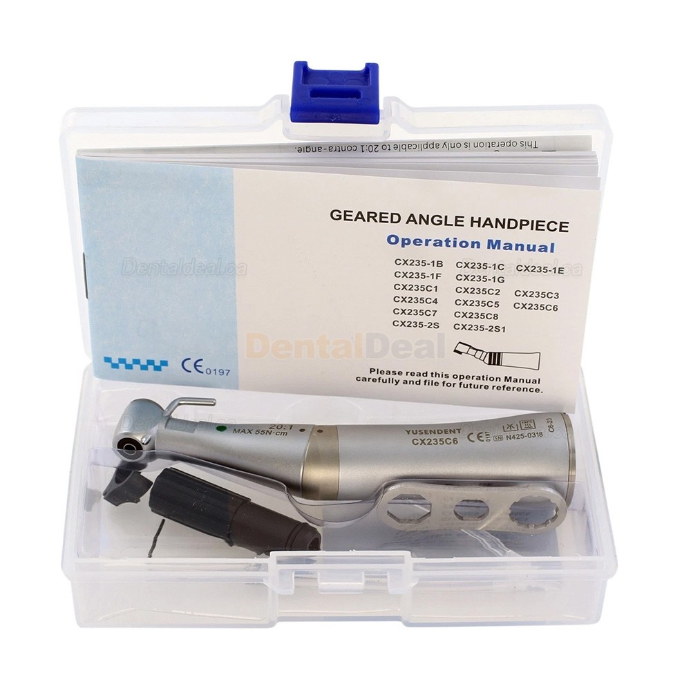 YUSENDENT COXO CX235C6-19/22/23  Dental Contra Angle 20:1 Implant Surgical Handpiece Fiber Optic E type
