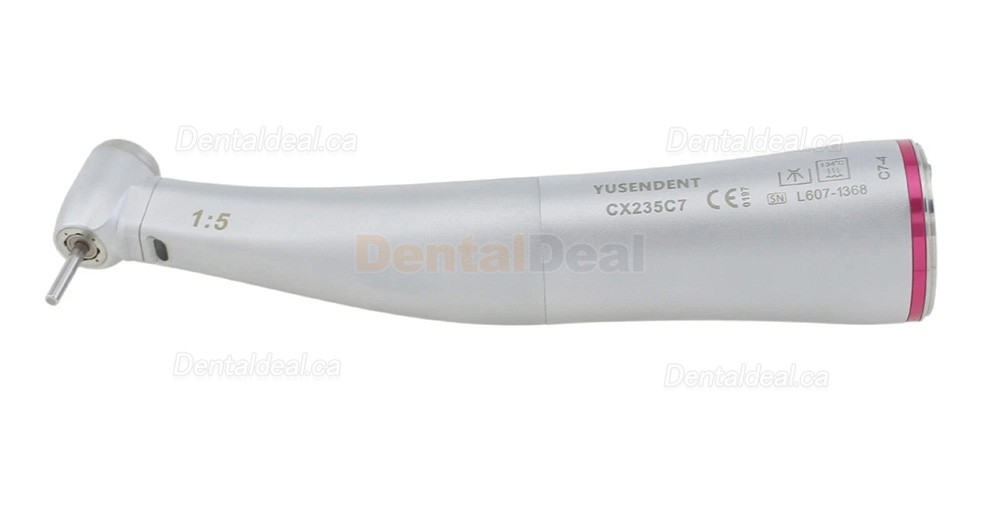 YUSENDENT COXO CX235C7 Dental Contra Angle 1:5 Handpiece Fiber Optic E-Type Push Button