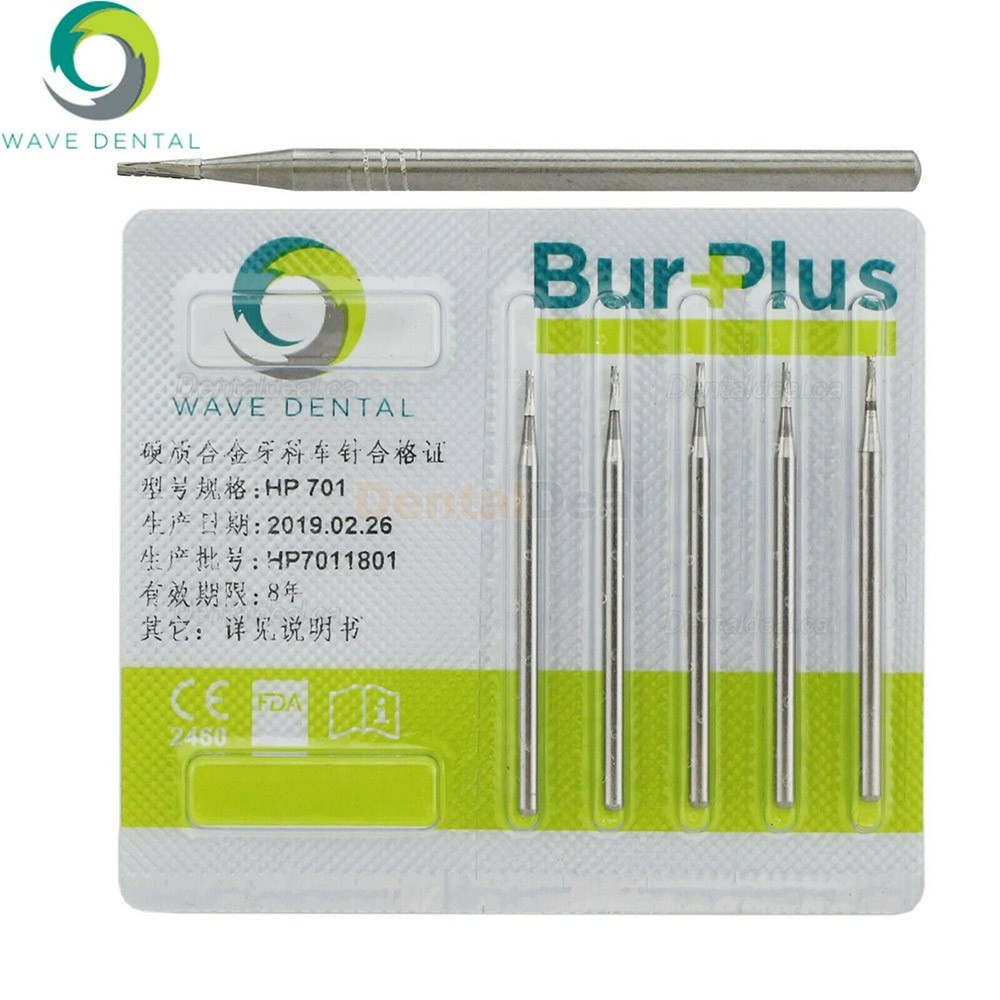 10Pcs HP 698 699 699L 700 701 701L Burs Dental Carbide Taper Fissure Cross