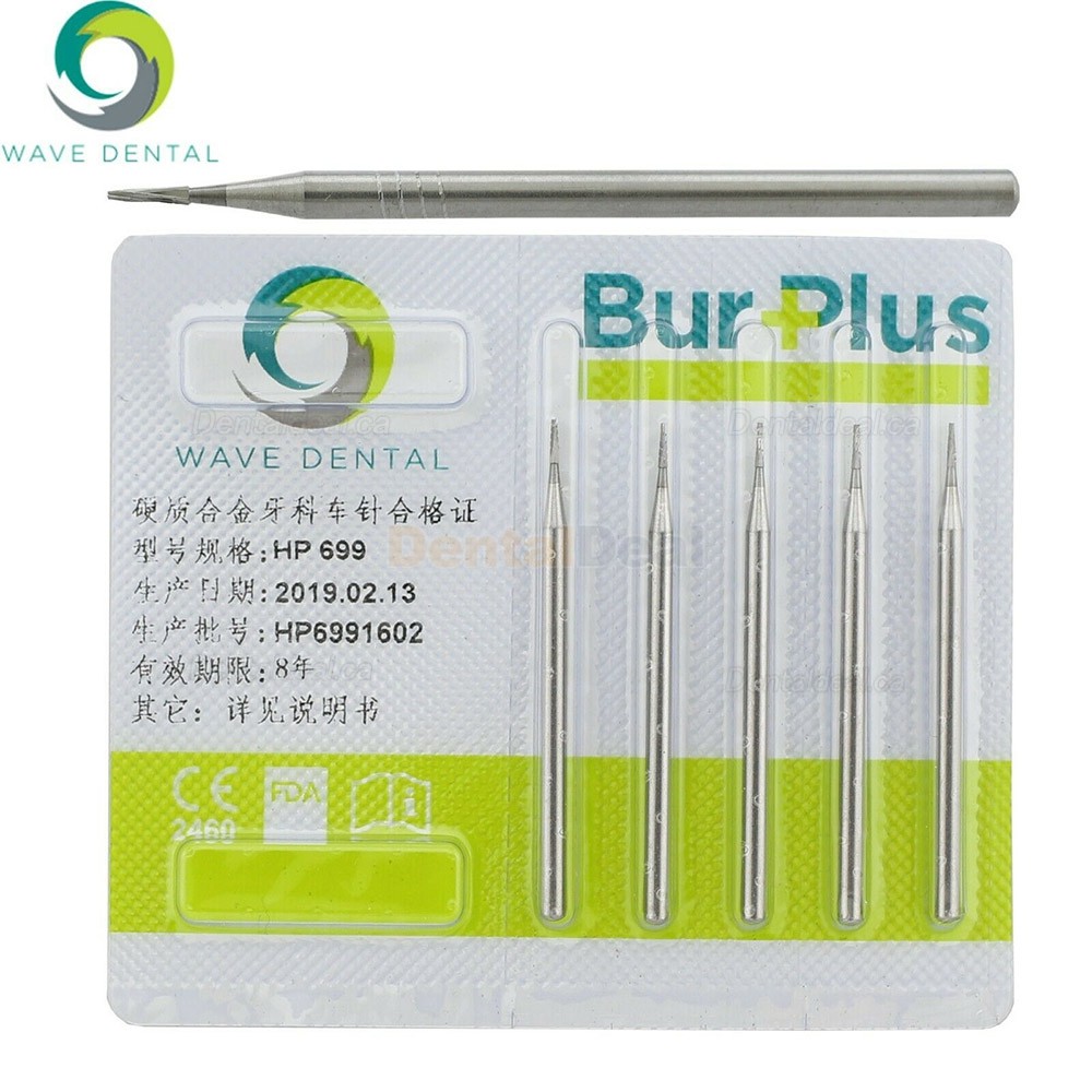 10Pcs HP 698 699 699L 700 701 701L Burs Dental Carbide Taper Fissure Cross