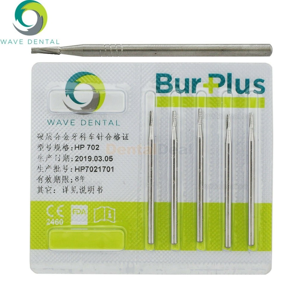 10Pcs HP 702 703 703L 704 Carbide Burs Dental Carbide Taper Fissure Cross Cut Burs