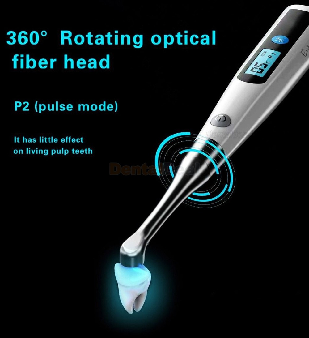 Dental Cordless 1 Sec LED Curing Light Metal Head 1400mw/cm2
