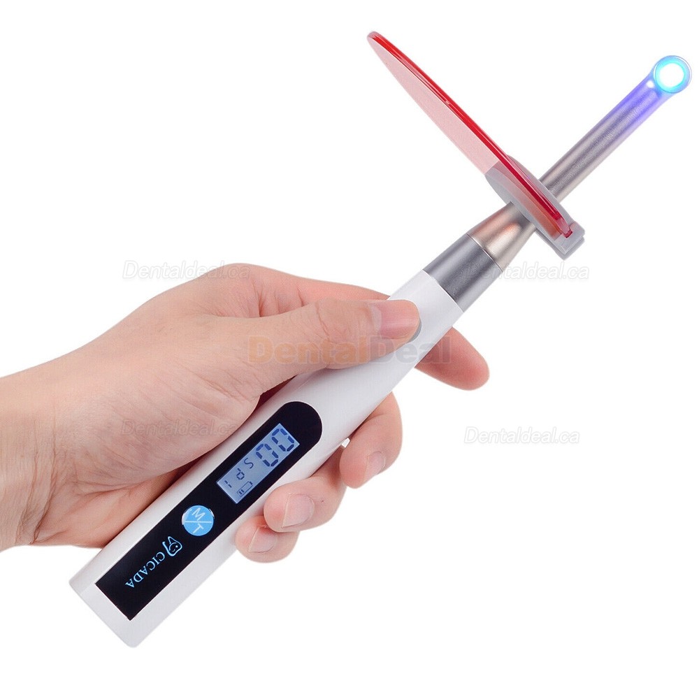 Dental Cordless 1 Sec LED Curing Light Metal Head 1400mw/cm2