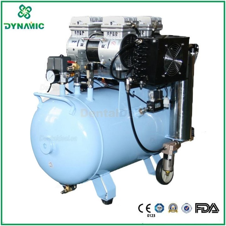 DYNAIR&reg; DA5002D 1100W Dental Silent Oil Free Air Compressor with Air Dryer